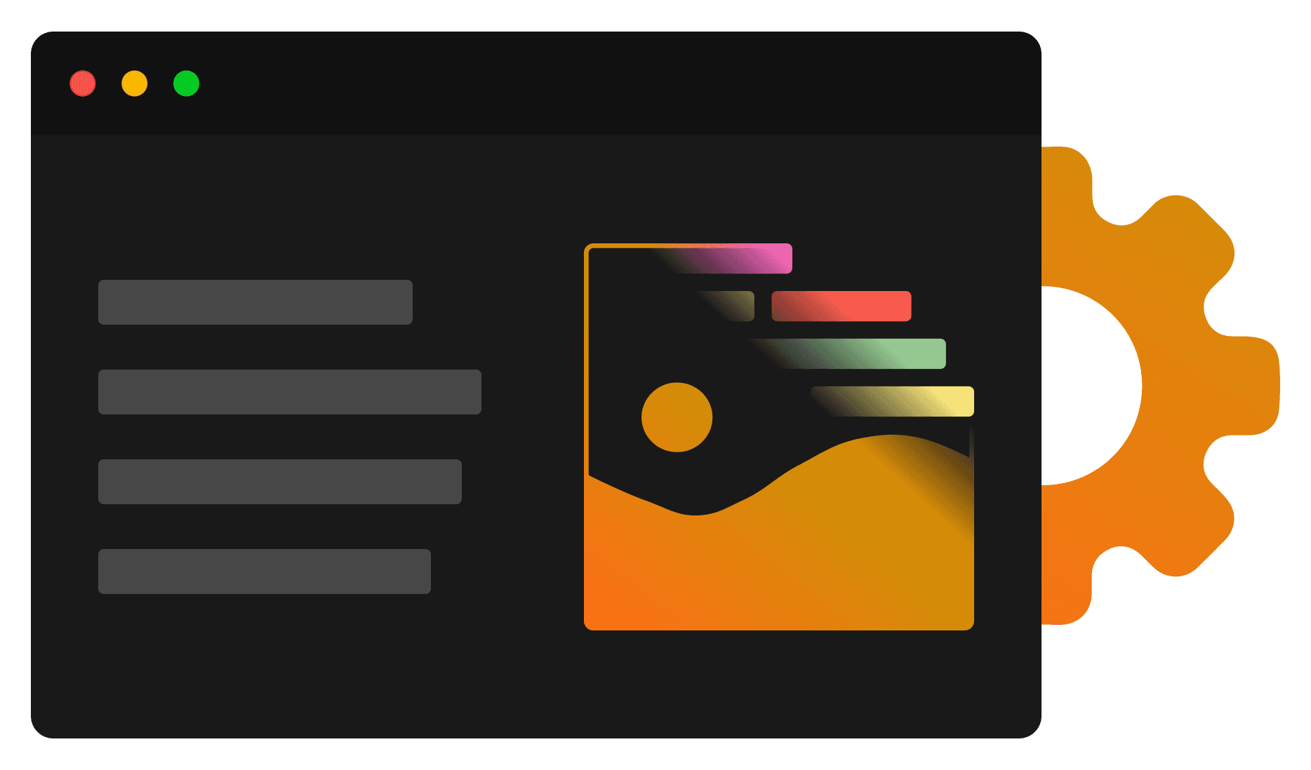 Web development illustration